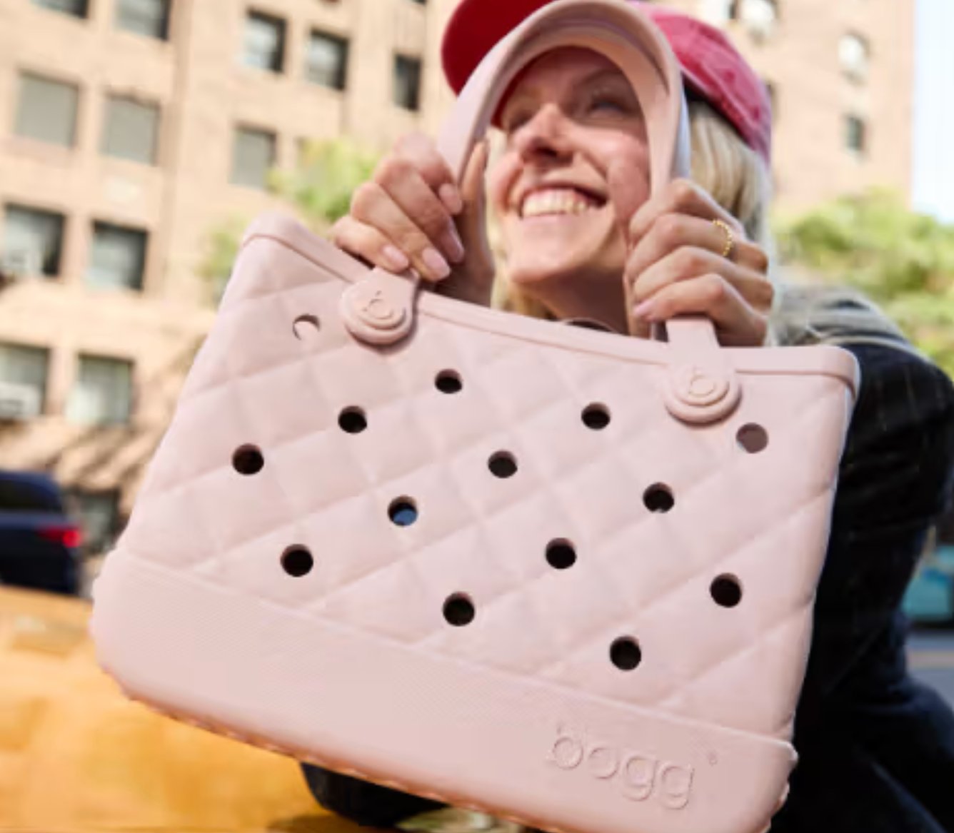 Bogg Bougie Quilted Bag in Rose Petal